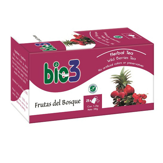 Bie3 frutas del bosque 25 bolsitas